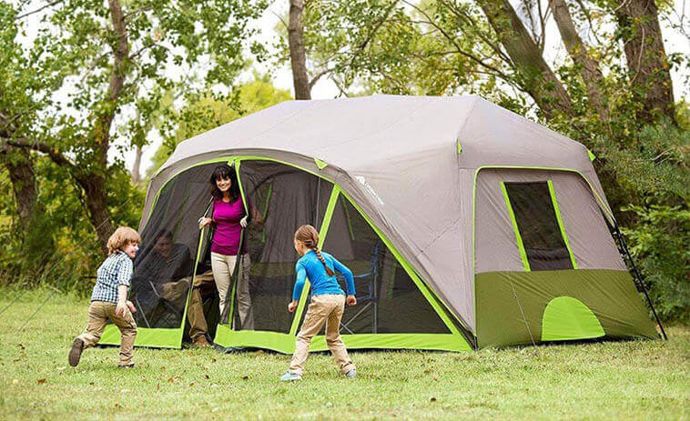 Camping tent outdoor